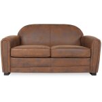Intensedeco - canap� club 2 places william vintage