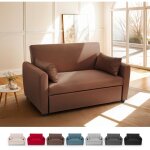 Canap� convertible 2 places clic clac design moderne en tissu porto rico - marron