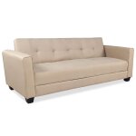 Canap� convertible 3 places clayton tissu beige