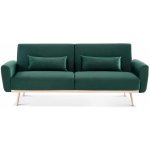 Sweeek - canapé convertible design en velours - oskar - 2 - 3 places scandinave droit avec pieds fins ... Sweeek - canapé convertible design en velours - oskar - 2 - 3 places scandinave droit avec pieds fins ...