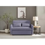 Deco in paris - canap convertible scandinave en tissu gris kalaya