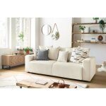 Bobochic - canapé droit convertible coffre envy velours côtelé beige Bobochic - canapé droit convertible coffre envy velours côtelé beige