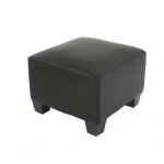 Mendler - canapé - élément pouf repose - pied lyon, modulaire, simili - cuir, noir Mendler - canapé - élément pouf repose - pied lyon, modulaire, simili - cuir, noir