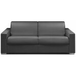 Inside75 - canap� express 120 cm dreamer edition cuir et pu cayenne gris matelas 16 cm