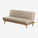 Canap inclinable 2 places en lin juhli sklum marrn trigo