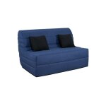 Ub design - canap lit caly bz 140 mousse 28 kg couette marine