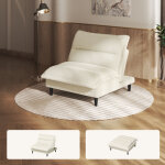 Canap� - lit futon tissu velours de lait avec dossier r�glable, petit canap� - lit moderne pour petits ...