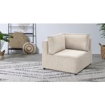 Bobochic - angle pour canapé modulable nihad tissu velours côtelé beige Bobochic - angle pour canapé modulable nihad tissu velours côtelé beige