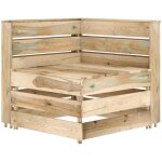 Canapé palette d'angle de jardin bois de pin imprégné vidaxl Canapé palette d'angle de jardin bois de pin imprégné vidaxl