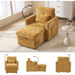 Canap� relax 125x84. 5x87cm avec support t�l�phone et coffre de rangement - fauteuil simple lounge design ...