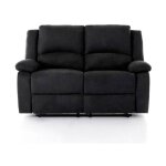 Paris prix - canap de relaxation microfibre 'polo' 143cm noir