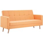Canap tissu orange vidaxl