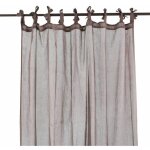 Thedecofactory - candice - voilage xxl en coton marron 140x300