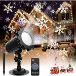 Candle flocon de neige projecteur de no�l led ip65 lumi�re de projecteur exterieur et int�rieur d�coration, ...