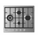 Candy idea chg6d4wx table de cuisson � gaz encastrable 4 br�leurs en acier inoxydable