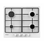 Candy idea chw6brww plaque de cuisson encastrable 59 cm gaz 4 feux blanc Candy idea chw6brww plaque de cuisson encastrable 59 cm gaz 4 feux blanc