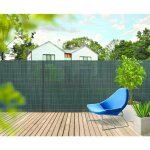 Celloplast - canisse synth�tique, imitation osier naturel fency wick - anthracite - 1, 5 x 3 m