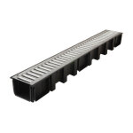 Nicoll - caniveau 1m grille acier galvanisé a15 largeur 130 Nicoll - caniveau 1m grille acier galvanisé a15 largeur 130
