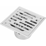 Caniveau de douche en acier inoxydable 110x110mm, 150x150 mm, siphon de sol pour salle de bain de grand ...