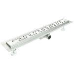 Idralite - caniveau de douche à l'italienne en acier inox avec grille façonnée mod. doric 70 cm Idralite - caniveau de douche à l'italienne en acier inox avec grille façonnée mod. doric 70 cm