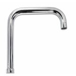 Bec de remplacement carr� pour �vier chrome poli 26cm