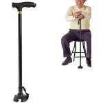 Canne pour personnes �g�es handicap�es avec pieds en caoutchouc r�glables en hauteur