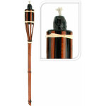 Canne torche 65 cm marron