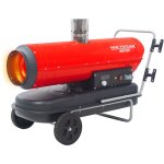 Canon  chaleur fioul 30kw mobile  combustion indirecte et thermostat intgr mw tools wdi100