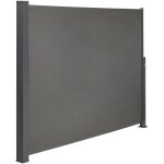 Canope - paravent extrieur rtractable brise vue enroulant gris h1. 6xl3m