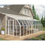 Palram ? v�randa sun room 6, 2 m� en polycarbonate ? structure en r�sine et aluminium ? r�sistante aux ...