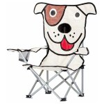 Cao camping - fauteuil pliant enfant chien 33 x 33 x h63 cm - assise h22