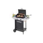 Capaldo - barbecue en pierre de lave rocky xpert100ls en acier avec grille et bruleur late'ral allumage ...