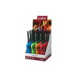 Capaldo - briquet a' gaz a' flamme luxembourgeoise avec tube rigide 1 pc couleurs assorties