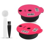 Capsules de caf� r�utilisables 60 ml / 180 ml - cuill�re pour moulin � caf� - capsule filtrante rechargeable ...