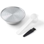 Capsules de caf� r�utilisables en acier inoxydable � mailles fines, amovibles et faciles � nettoyer pour ...