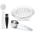 Capsule caf rutilisable inox pour senseo hd7801 / hd6592 + cuillre mtal, rechargeable