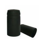 Capsules thermore'tractables 33 x 55 mm couleur noire 100 pcs bouchons de protection contre les moisissures ...