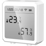 Capt de temp�rature et d'humidit� wifi maison intelligente thermom�tre int�ri affichage date d�tect de ...