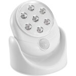 Capteur de mouvement activ� sans fil, 7 ampoules led, 360 � infrarouge, d�tection automatique pir alimentation ...