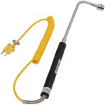 Capteur de temprature en acier sonde de thermocouple de surface de thermocouple de type k avec poigne ...