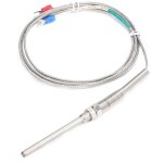 Capteur de temp�rature thermocouple de type k 5x70mm sonde en acier inoxydable filetage m8