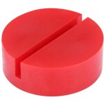 Gistuch - car universal sloted frame rail floor jack pads jacking rubber pad adapter red