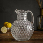Carafe cristal pointe de diamant 2l 19x23cm