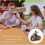 Carafe � vin rouge, bouteille d�canteur en verre pour
