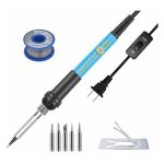 Carburateur 65w fer  souder, + 5 pannes  souder, petit standard europen 220v professionnel fer a souder ...