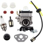 Carburateur avec bougie dallumage, tuyau � essence, filtre � essence pour atika hb 60 - hb 60n taille ...