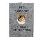 Cardigan welsh corgi - protge passeport pour chien, protge document, cadeau voyage art - dog