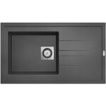 Carea - �vier granit arcos 1 bac gris b�ton