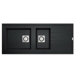 Carea - vier granit arcos 2 bacs noir