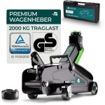 Cargova cric rouleur hydraulique 2t, certifi� t�v, hauteur de levage 130?330 mm, adapt� aux voitures ...